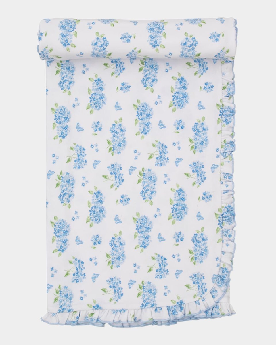 Girl's Heavenly Hydrangeas Cotton Blanket